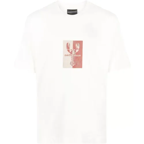 Cotton T-Shirt, 100% Cotton, Medium Size , male, Sizes: L - Emporio Armani - Modalova
