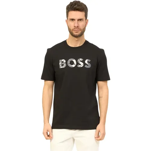 T-Shirts , male, Sizes: L, 3XL, S, M - Hugo Boss - Modalova