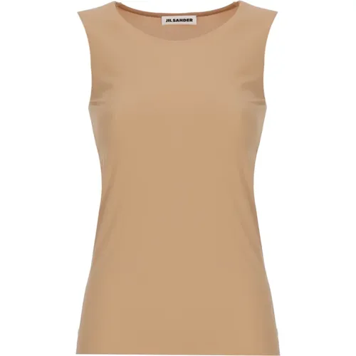 Beiger Satin-Top für Frauen - Jil Sander - Modalova