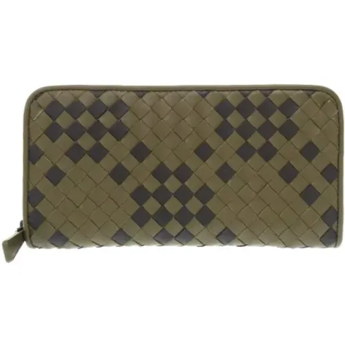 Pre-owned Leather wallets , female, Sizes: ONE SIZE - Bottega Veneta Vintage - Modalova