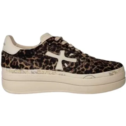 Leopard Print Platform Sneakers , Damen, Größe: 39 EU - Premiata - Modalova