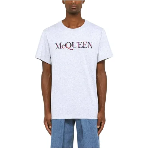 Lässiges Baumwoll T-Shirt , Herren, Größe: S - alexander mcqueen - Modalova