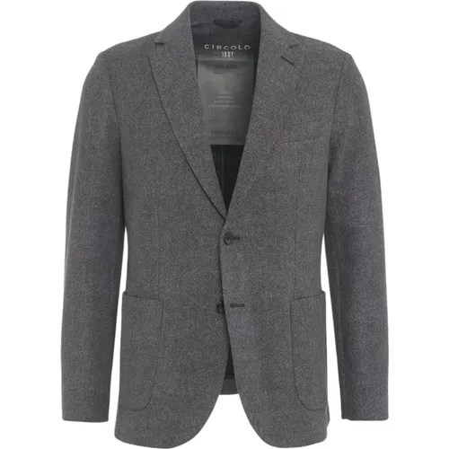 Grauer Blazer Aw24 Herrenbekleidung , Herren, Größe: L - Circolo 1901 - Modalova