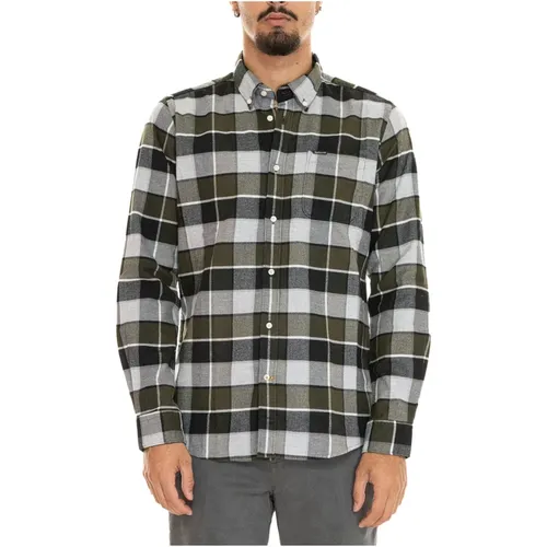 Kariertes Button-Down Freizeithemd , Herren, Größe: 2XL - Barbour - Modalova