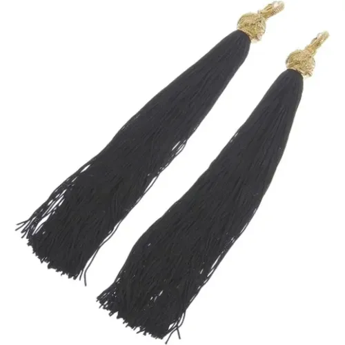 Pre-owned Fabric earrings , female, Sizes: ONE SIZE - Yves Saint Laurent Vintage - Modalova