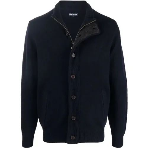 Blauer Lana Cardigan , Herren, Größe: L - Barbour - Modalova