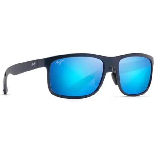 Blauer Rahmen Stilvolle Sonnenbrille - Maui Jim - Modalova