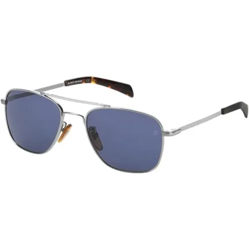 Stilvolle graue Metallsonnenbrille - Eyewear by David Beckham - Modalova