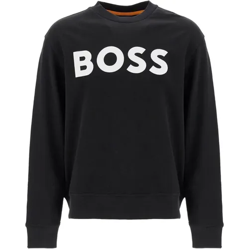 Basic Crew Logo Sweatshirt , Herren, Größe: M - Boss - Modalova