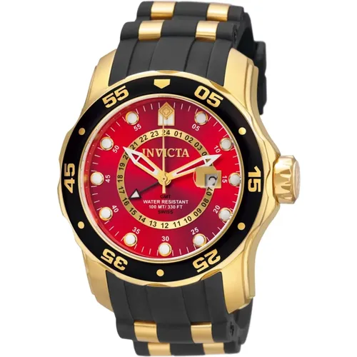 Pro Diver Quartz Watch Red Dial , male, Sizes: ONE SIZE - Invicta Watches - Modalova