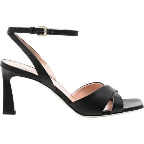 Elegant High Heel Sandals , female, Sizes: 5 1/2 UK, 5 UK, 7 UK, 3 UK - Pollini - Modalova