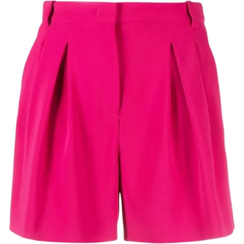 Fuchsia Elasticized Shorts , female, Sizes: XS - pinko - Modalova