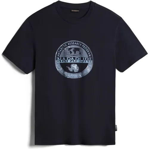 T-Shirts,Kurzarm Logo T-Shirt - Napapijri - Modalova