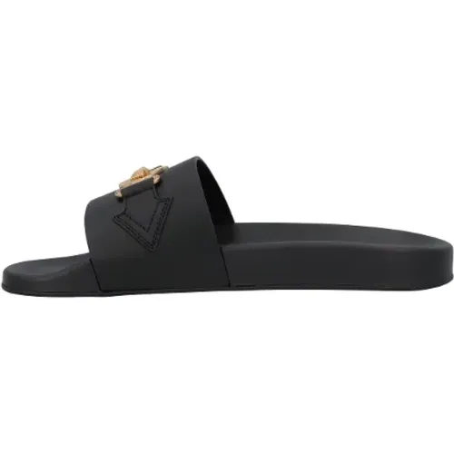 Leather flats , male, Sizes: 8 UK, 7 UK - Versace - Modalova