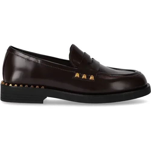 Burgundy Whisper Studs Loafer , female, Sizes: 3 UK, 7 UK, 4 UK, 6 UK - Ash - Modalova