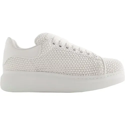 Perforated Leather Sneakers Made in Italy , female, Sizes: 4 1/2 UK - alexander mcqueen - Modalova