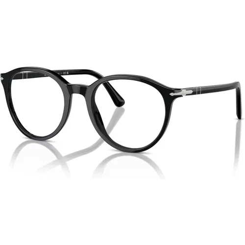 Schwarze Brillengestelle , unisex, Größe: 51 MM - Persol - Modalova