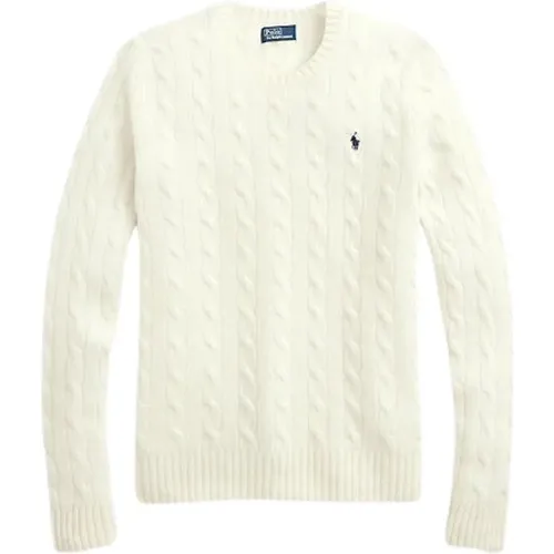 Cashmerepullover mit Zopfmuster , Damen, Größe: XS - Polo Ralph Lauren - Modalova