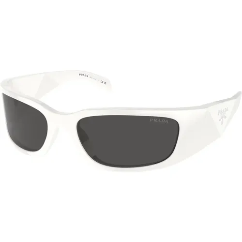 Stilvolle Sonnenbrille in Blauton , Herren, Größe: 60 MM - Prada - Modalova