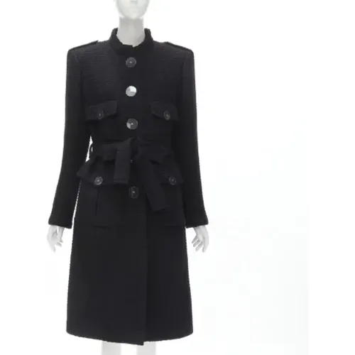 Pre-owned Wool outerwear , female, Sizes: XL - Chanel Vintage - Modalova