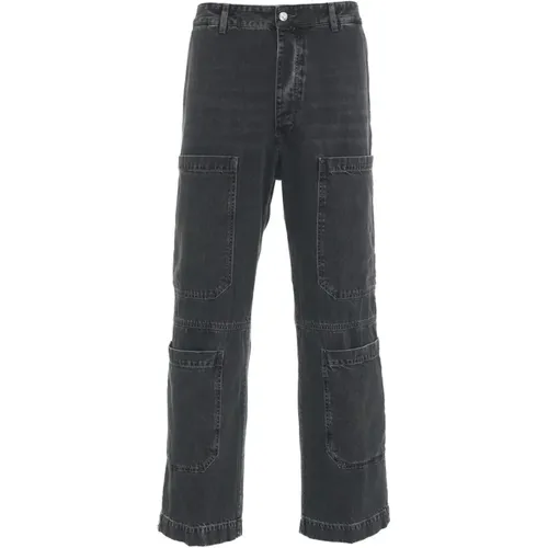 Grey Cargo Jeans Mattia , male, Sizes: W31 - Nine In The Morning - Modalova