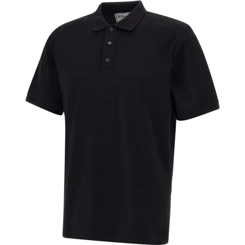 Mens Polo Shirt with Logo , male, Sizes: L, XL, M, S - Iceberg - Modalova