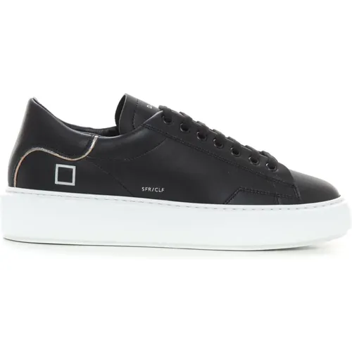 Leather Sphere Sneaker with Colorful Details , female, Sizes: 3 UK - D.a.t.e. - Modalova