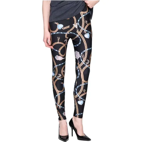 Hohe Taille gemusterte Leggings , Damen, Größe: XS - Silvian Heach - Modalova