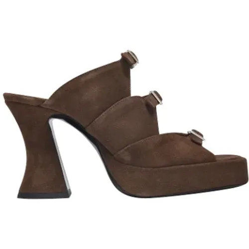 Leather sandals , female, Sizes: 7 UK - By FAR - Modalova
