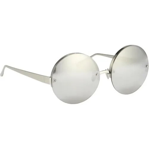 Luxuriöse Runde Sonnenbrille - Linda Farrow - Modalova