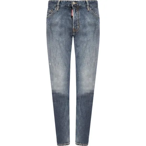 Navy Cool Guy Jeans mit Distressed Finish - Dsquared2 - Modalova