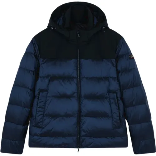 Colorblock Nylon Puffer Jacket , male, Sizes: S - PAUL & SHARK - Modalova