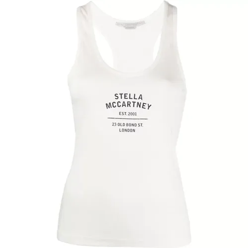 Logo-Print Racerback Top , female, Sizes: 2XS - Stella Mccartney - Modalova