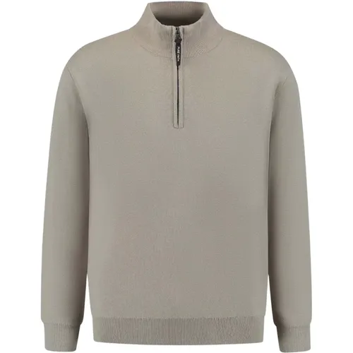 Milano Strickpullover in Taupe , Herren, Größe: S - Pure Path - Modalova