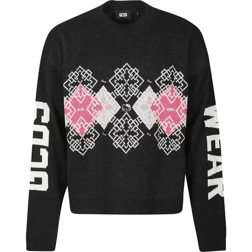 Argyle Pullover mit Hello Kitty Design - GCDS - Modalova