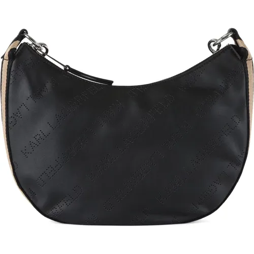 Eco-Leather Shoulder Bag with Logo Print , female, Sizes: ONE SIZE - Karl Lagerfeld - Modalova