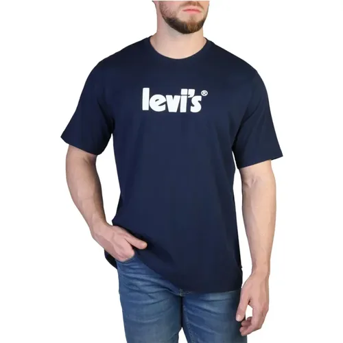 Levi's, Herren T-Shirt mit kurzen Ärmeln und Rundhalsausschnitt , Herren, Größe: S - Levis - Modalova
