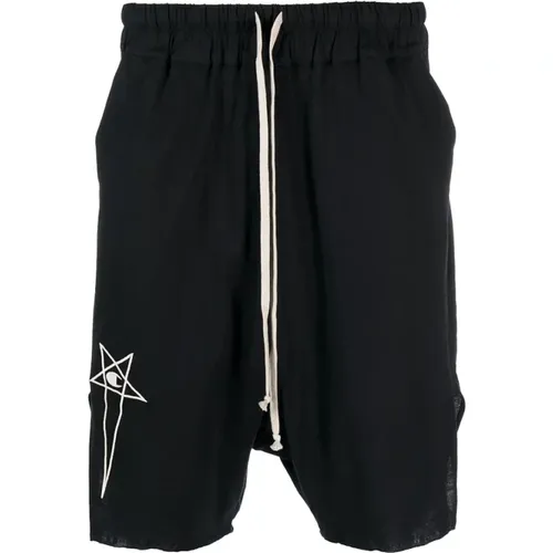 Champions Schwarze Bermuda Shorts - Rick Owens - Modalova