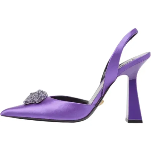 Pre-owned Satin heels , female, Sizes: 6 UK - Versace Pre-owned - Modalova
