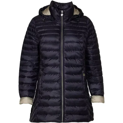 Light Down Jacket Navy/Green , female, Sizes: 3XL, 4XL, XL, L, 2XL - Danwear - Modalova