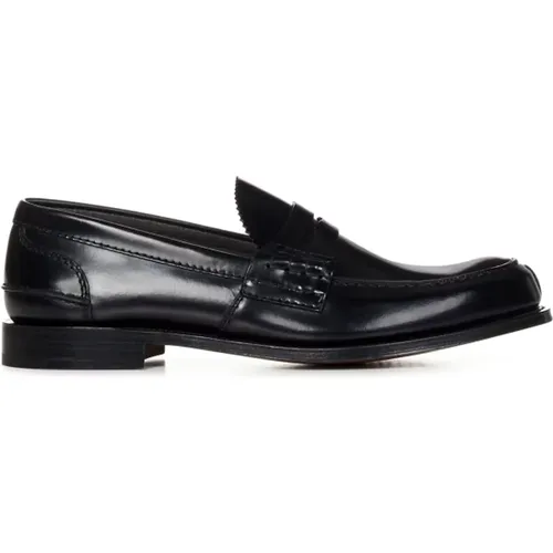 Schwarze Leder Loafer Schuhe - Church's - Modalova