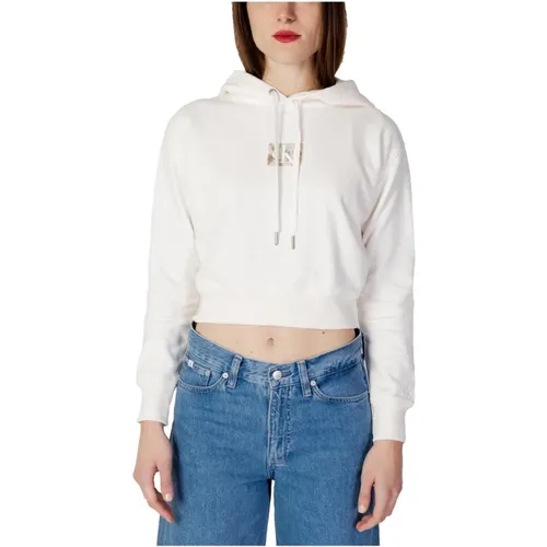 Printed Hooded Sweatshirt for Women , female, Sizes: XL, L - Calvin Klein Jeans - Modalova