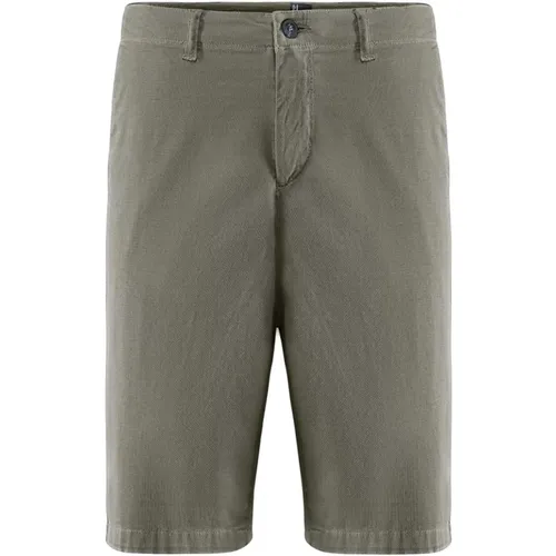 Stretch Cotton Piqué Chino Bermuda Shorts , male, Sizes: W29, W32, W33, W38, W36, W40, W30 - BomBoogie - Modalova