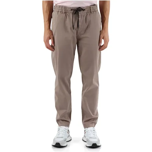 Slim-Fit Tapered Baumwoll-Stretch-Hose , Herren, Größe: S - Boss - Modalova