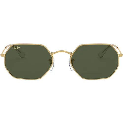 Rb3556 Octagonal Legend Gold Polarized Sunglasses , female, Sizes: 53 MM - Ray-Ban - Modalova