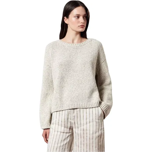 Marion Crew Neck Sweater , Damen, Größe: M - Massimo Alba - Modalova