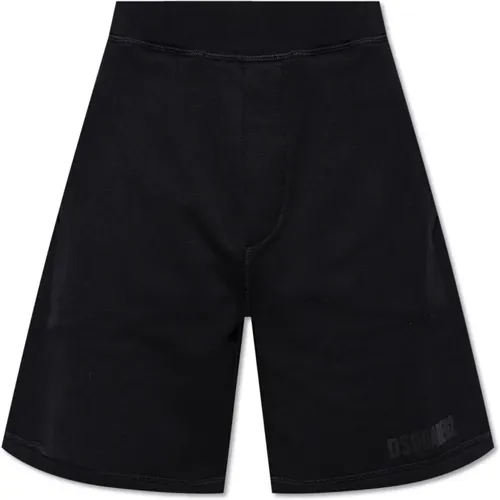 Shorts with logo , male, Sizes: M, XL - Dsquared2 - Modalova