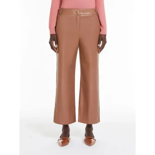 Sophisticated Coated Fabric Slim Trousers , female, Sizes: XL - Max Mara - Modalova