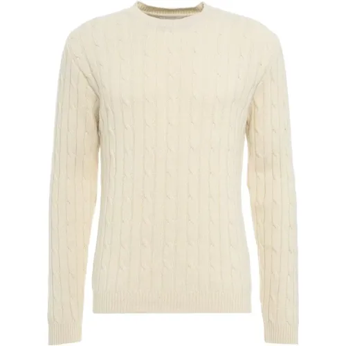 White Knitwear for Men Aw24 , male, Sizes: M, L, XL - Daniele Fiesoli - Modalova