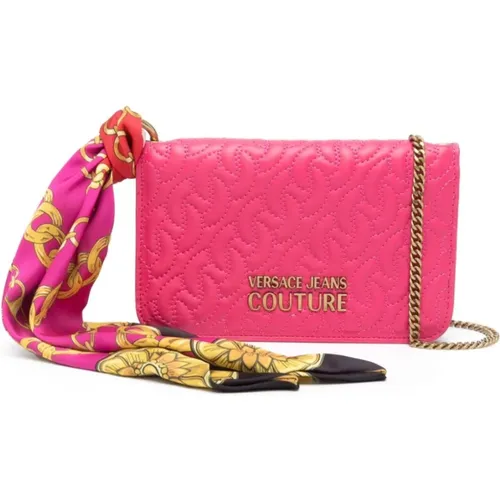 Fuchsia Wallets - Stylish and Trendy , female, Sizes: ONE SIZE - Versace Jeans Couture - Modalova